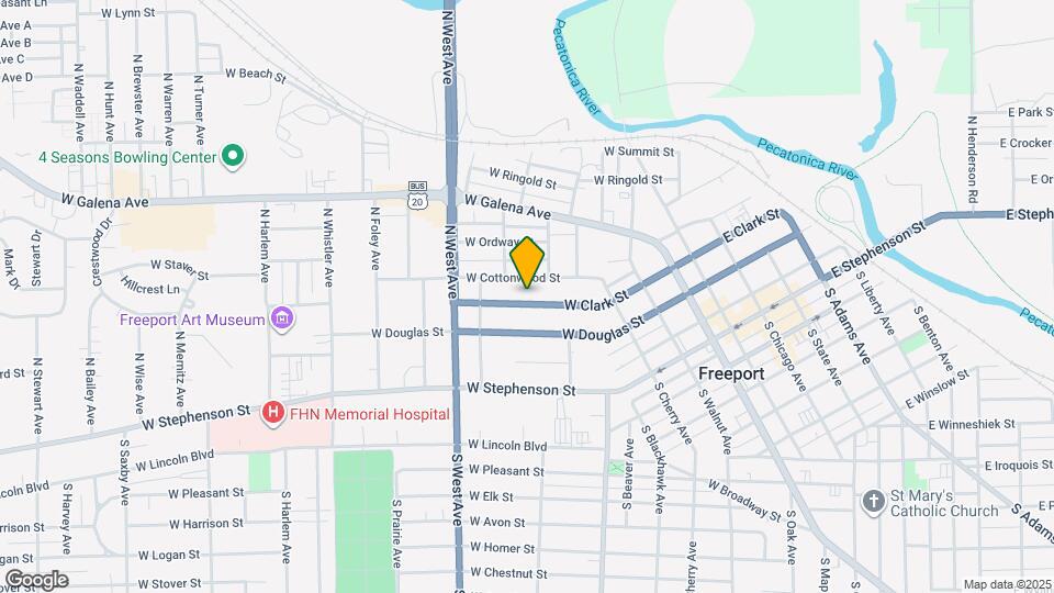 618 W Clark St Map and Location Details