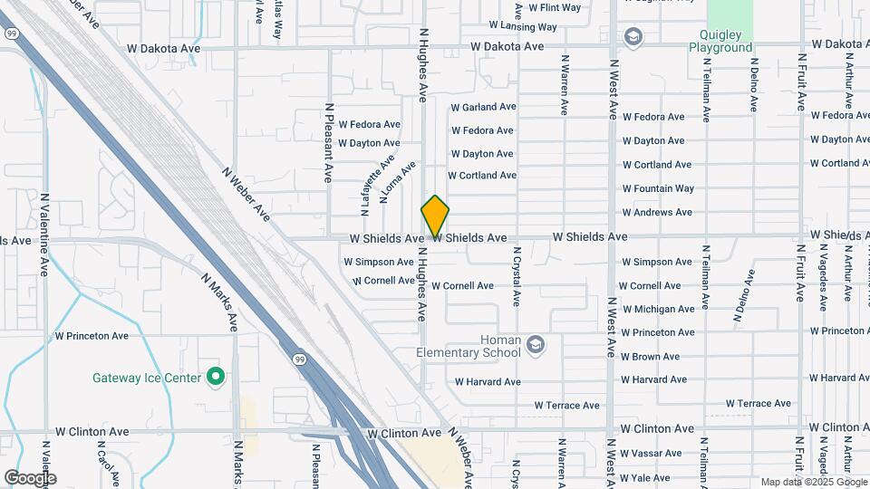 2053 W Shields Ave Map and Location Details