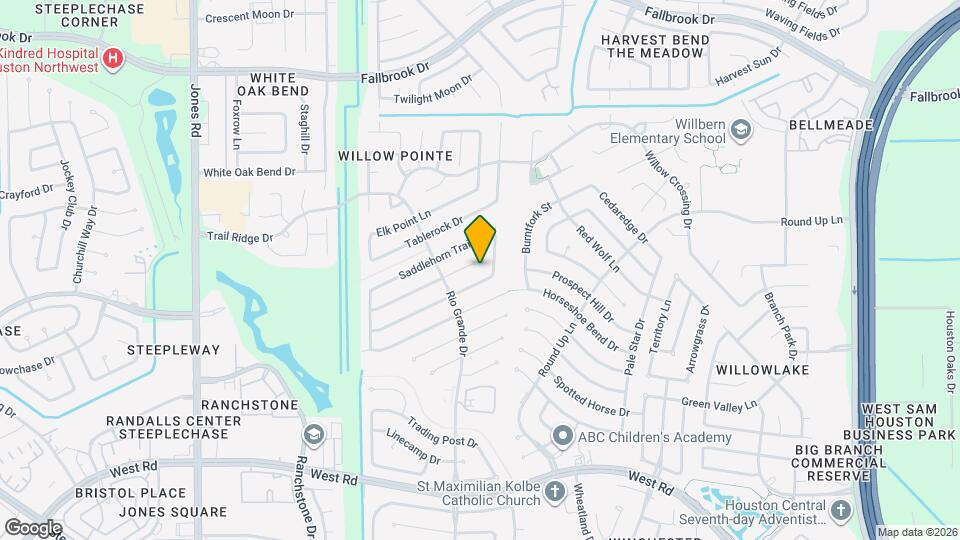 10207 Wayward Wind Ln Map and Location Details