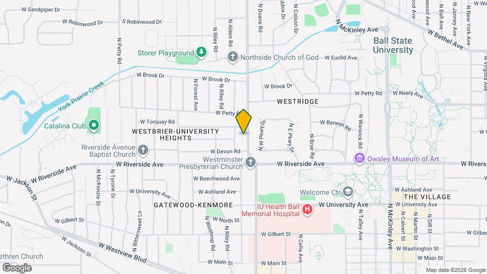 1001 N Tillotson Ave Map and Location Details