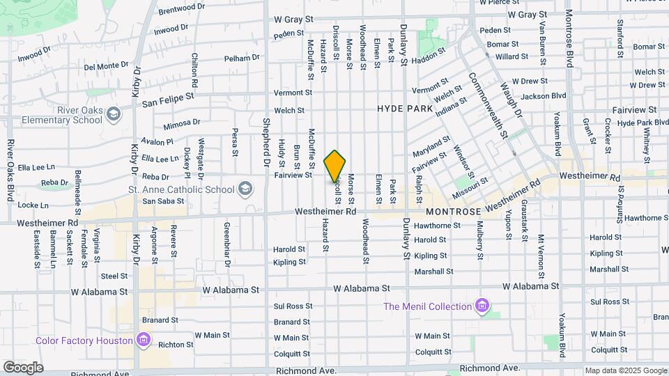 2422 Driscoll St Map and Location Details