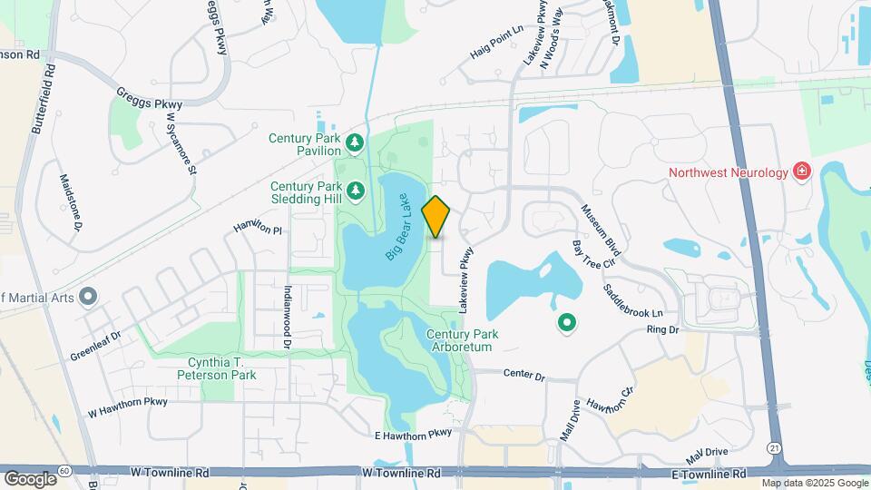 1254 N Streamwood Ln Mapa y Detalles de la Ubicación