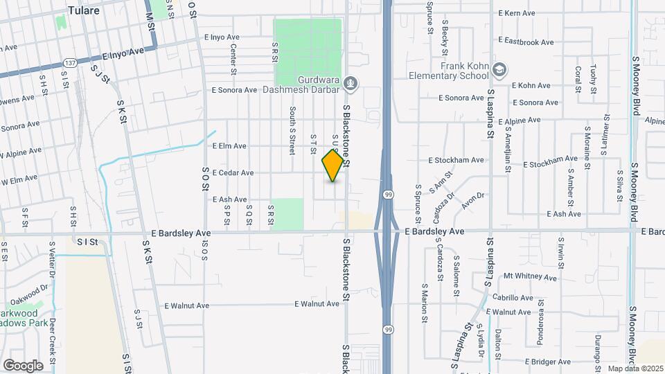 855 S T St Map and Location Details