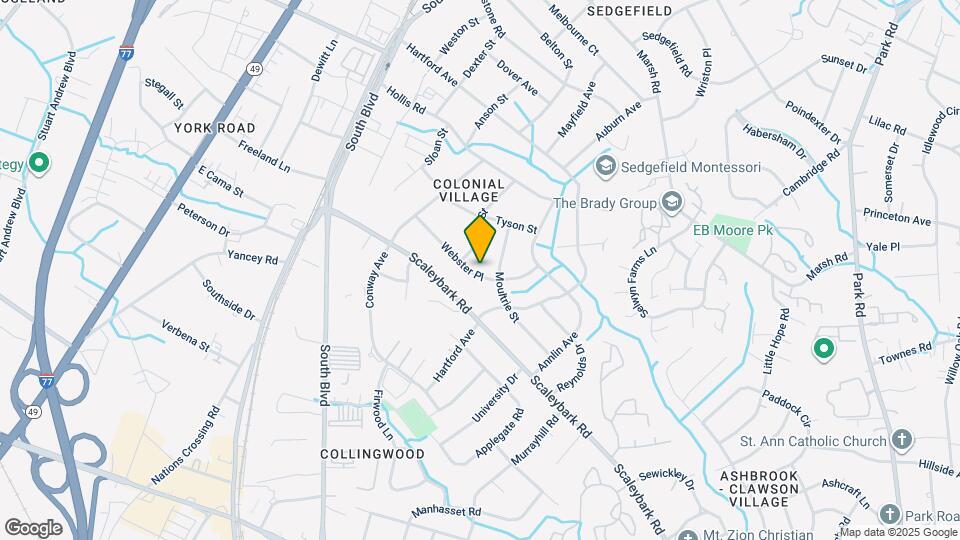 419 Webster Pl Map and Location Details