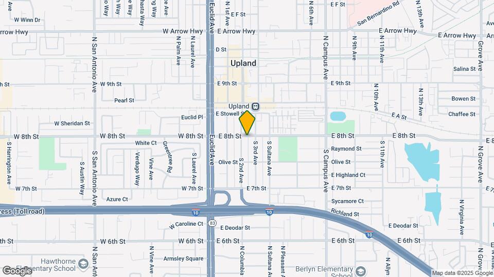 230 E 8th St Map and Location Details