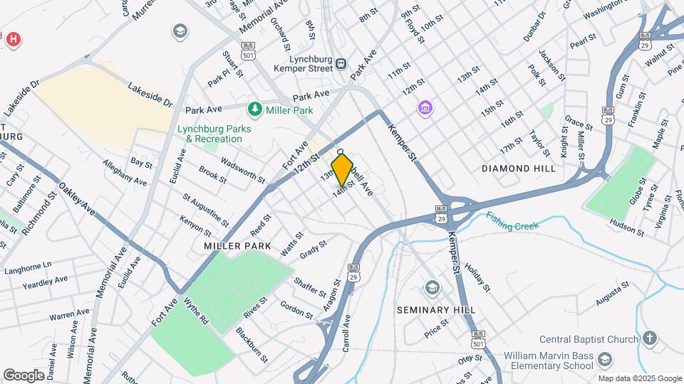 1401 Garfield Ave Map and Location Details