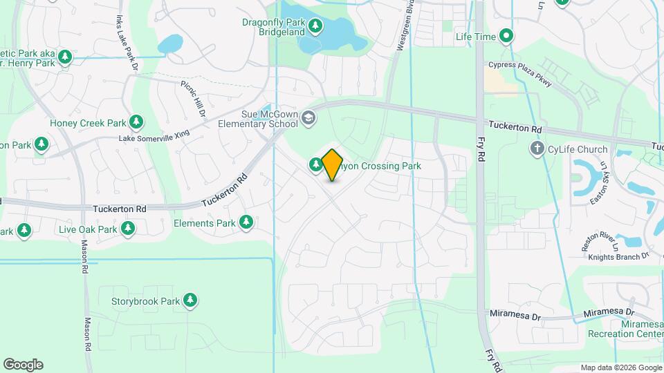 15106 Post Oak Fls Dr Map and Location Details