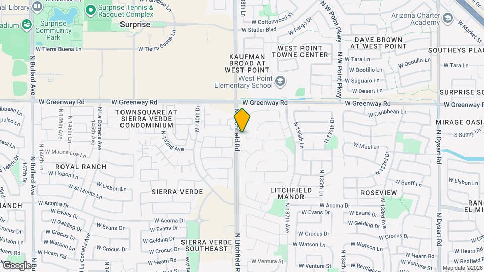 15118 N 138th Ln Map and Location Details