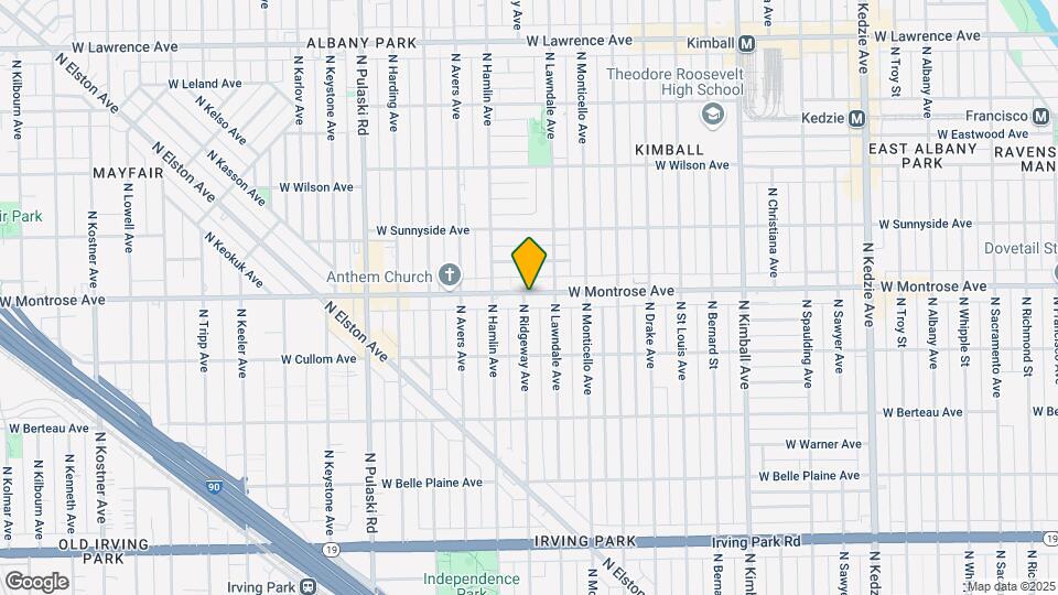3725 W Montrose Ave Map and Location Details