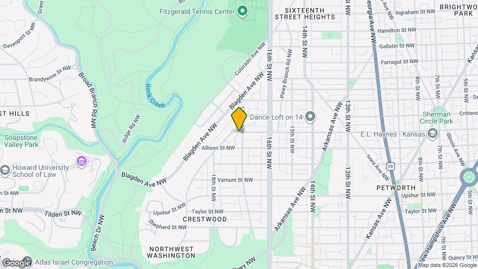 4520 17th St NW Map and Location Details