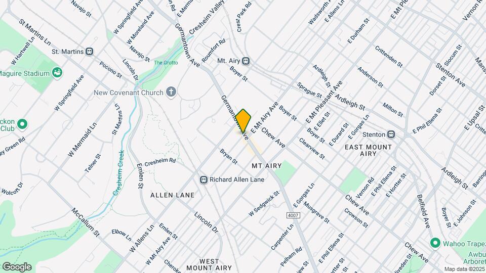 7216 Germantown Ave Map and Location Details