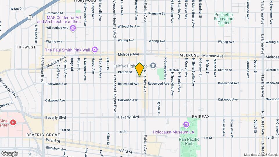 526 N Hayworth Ave Mapa y Detalles de la Ubicación