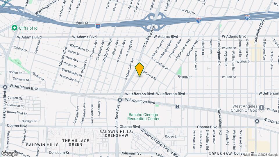 2938 West Blvd Map and Location Details