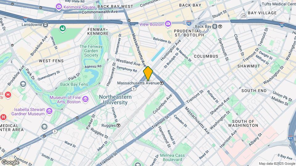 255 Saint Botolph St, Unit 814 Mapa y Detalles de la Ubicación