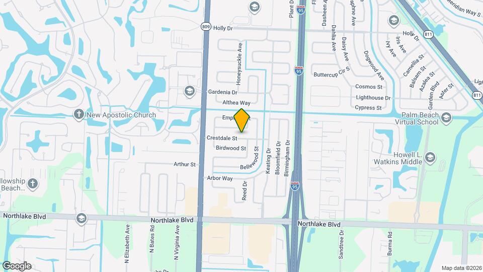 4295 Crestdale St Map and Location Details