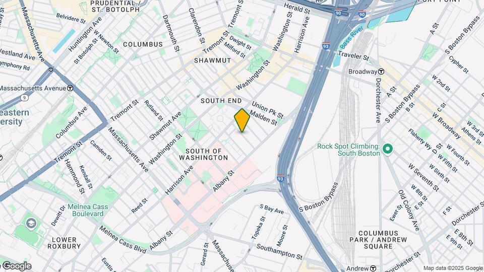 89 E Dedham St Map and Location Details