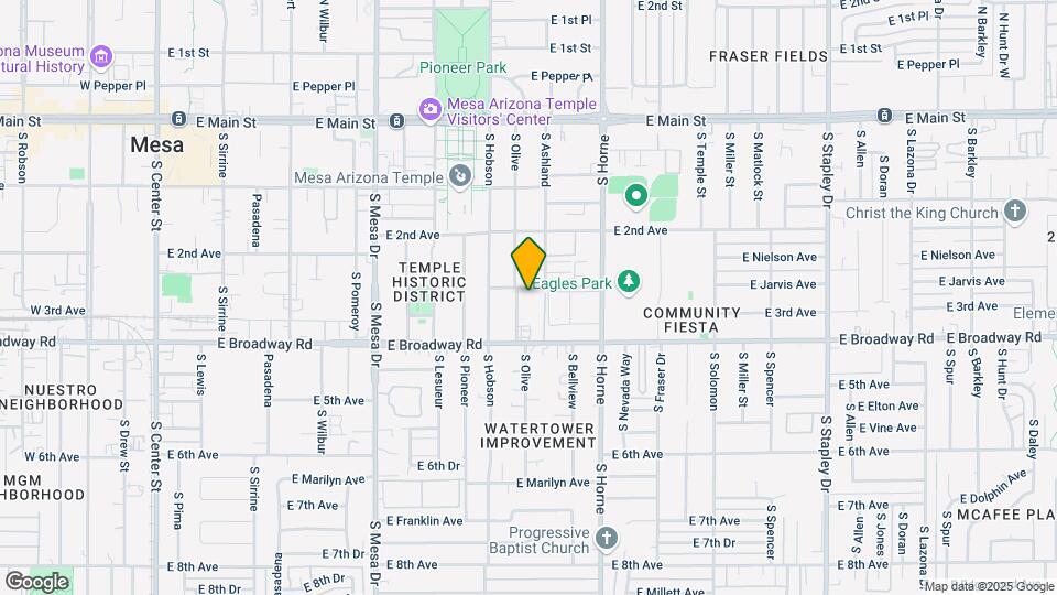 647 E 3rd Ave Map and Location Details
