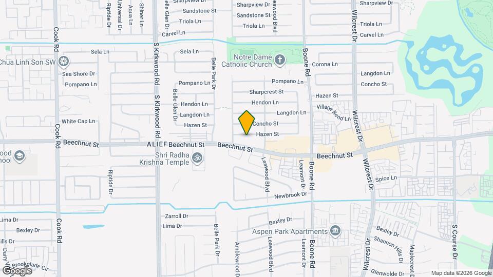 11407 Hazen St Map and Location Details