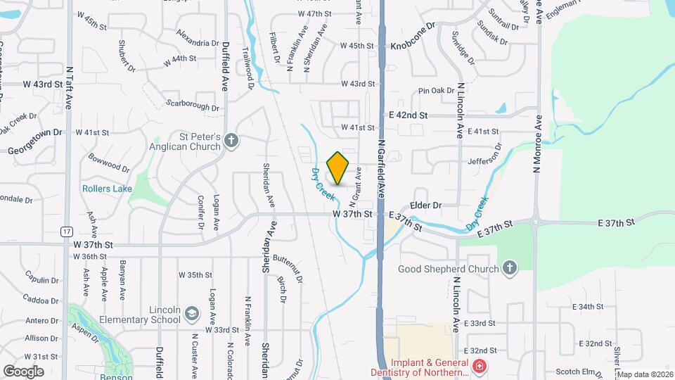 3 Bed 2 Bath Townhome in Central Loveland Map and Location Details