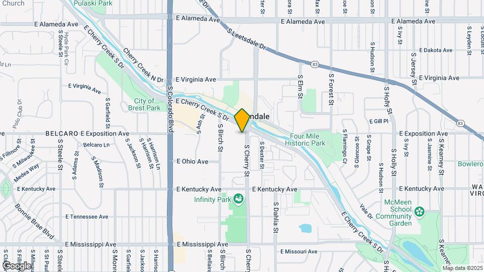 4550 Cherry Creek Mapa y Detalles de la Ubicación