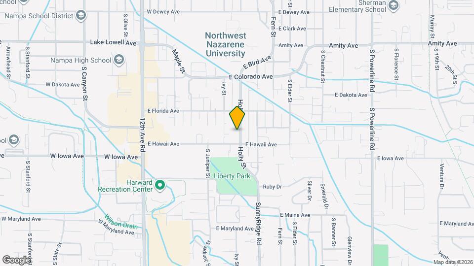 1307-1309 Holly St Map and Location Details