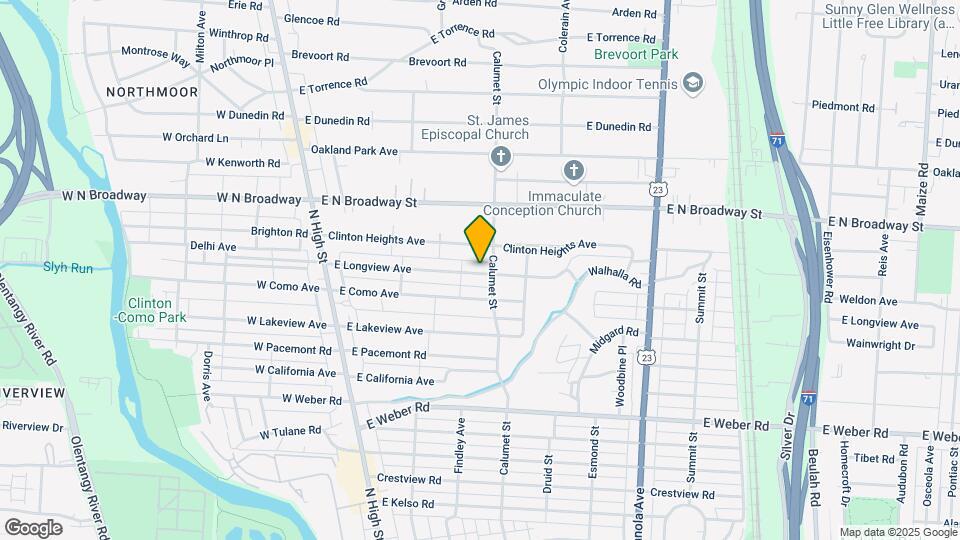 232 E Longview Ave Map and Location Details