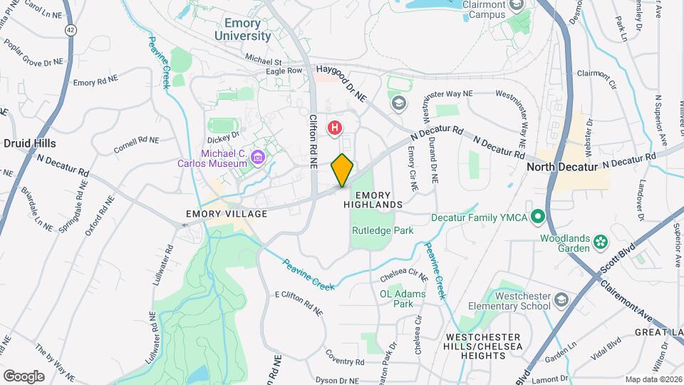 The Residence at 1743 N Decatur Map and Location Details