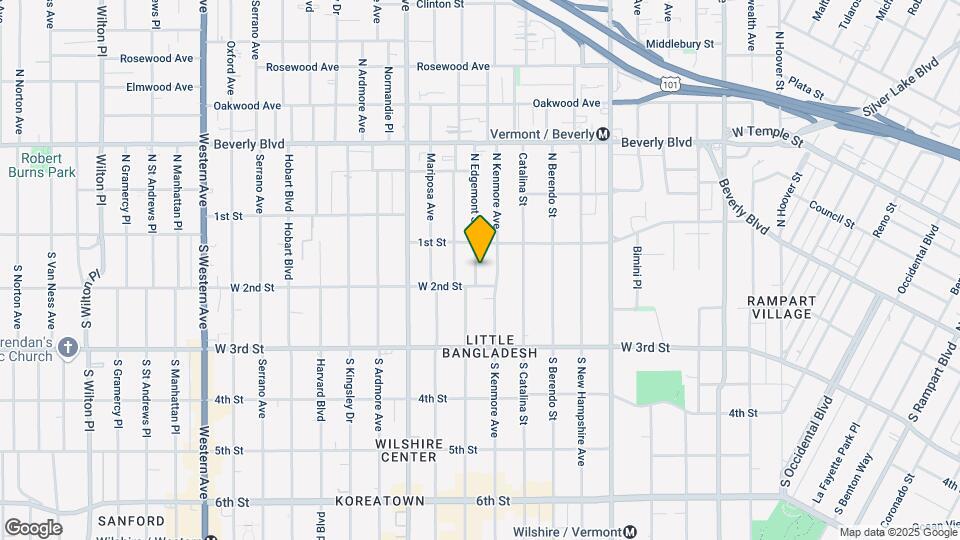 128 S Edgemont St Map and Location Details