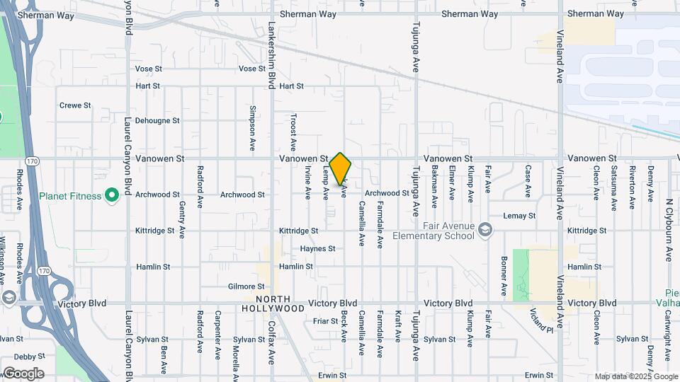 11555 Archwood St Map and Location Details
