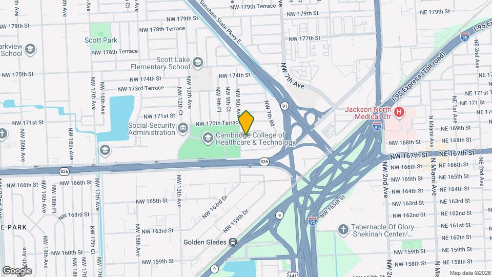 875 NW 168th Dr Map and Location Details