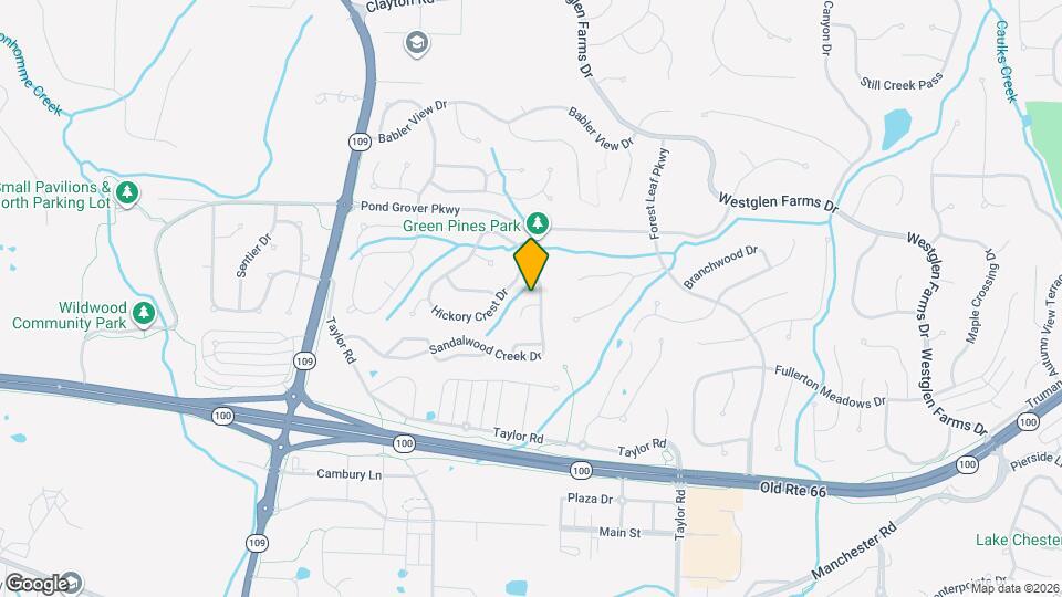 16707 Hickory Meadows Ct Map and Location Details