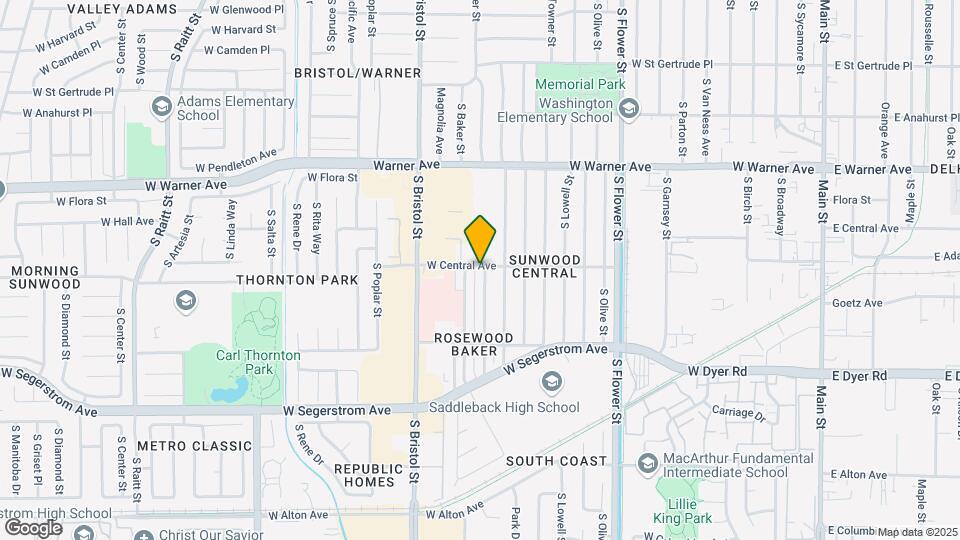 2502 S Rosewood Ave Map and Location Details