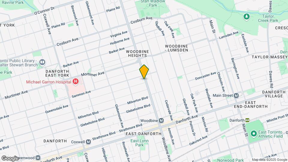 1150 Woodbine Ave Map and Location Details