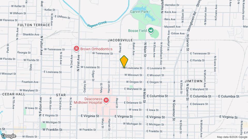 206 W Louisiana St Map and Location Details