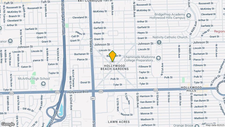 550 N 58th Ave Map and Location Details