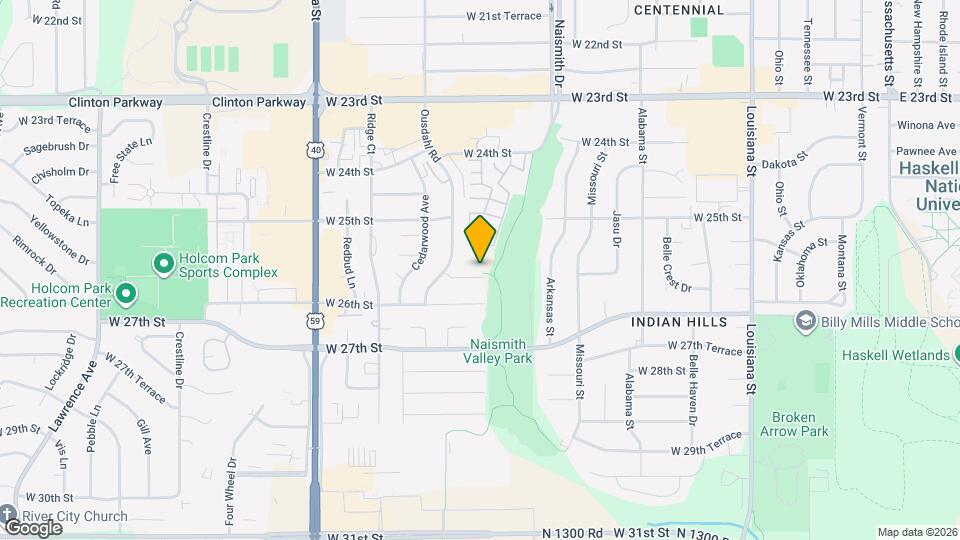 1502 W 25th Ct Map and Location Details