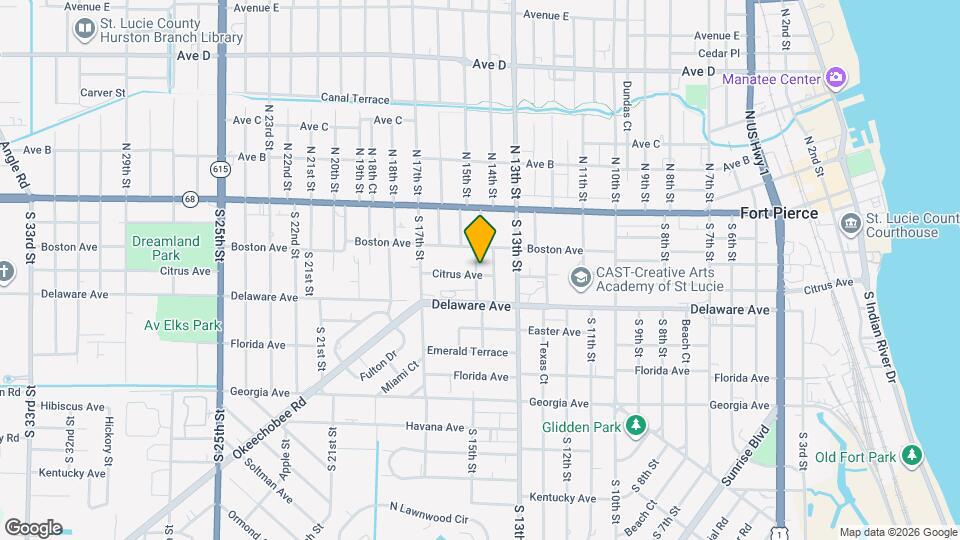 1406 Citrus Ave Map and Location Details