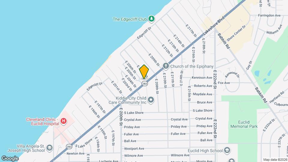 20571 Lakeshore Blvd Map and Location Details