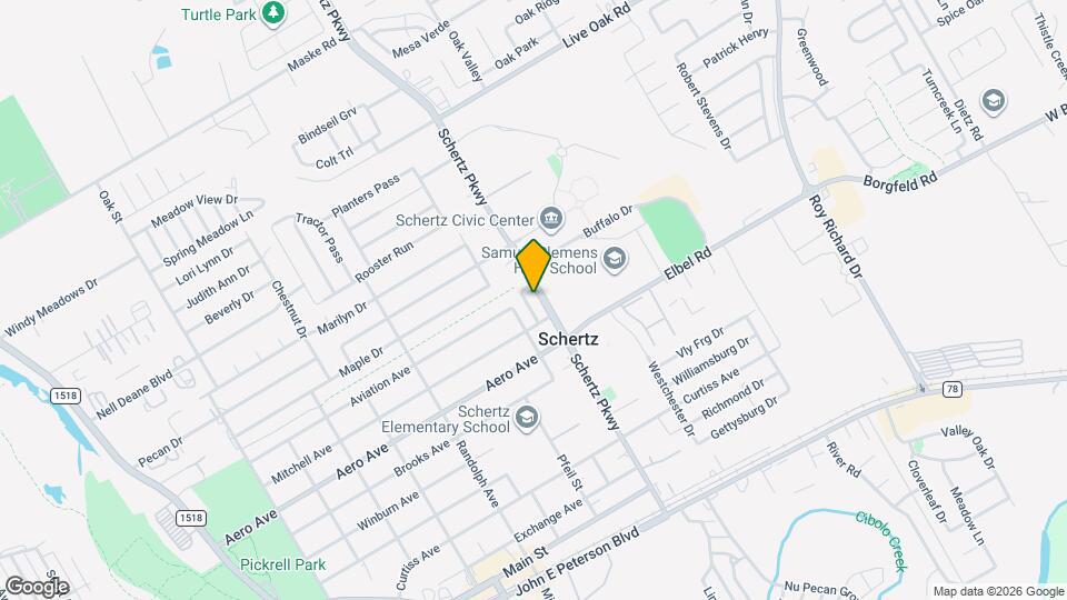 1017 Schertz Pkwy Map and Location Details