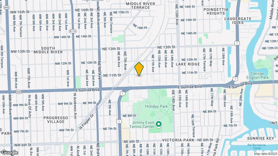 1037 NE 9th Ave Mapa y Detalles de la Ubicación