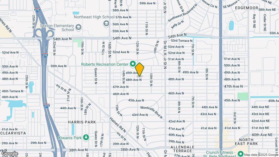 4811 12th St N Map and Location Details