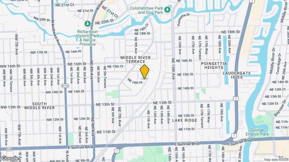 1455 Holly Heights Dr Mapa y Detalles de la Ubicación