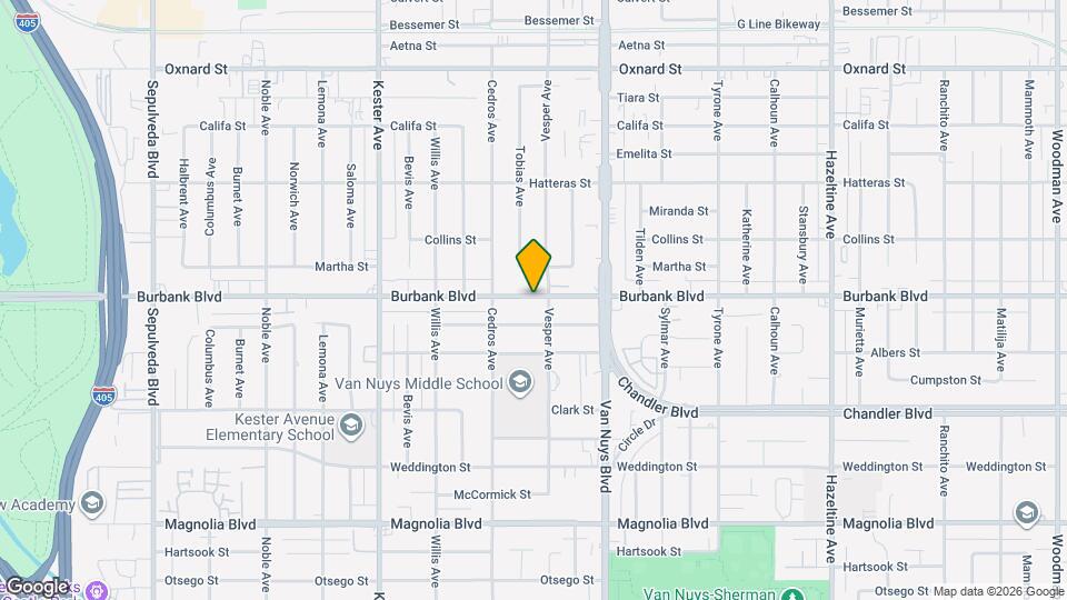 Burbank Garden Apartments Map and Location Details