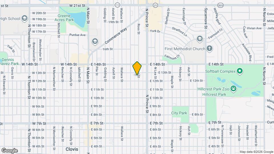 1208 Ross St Map and Location Details