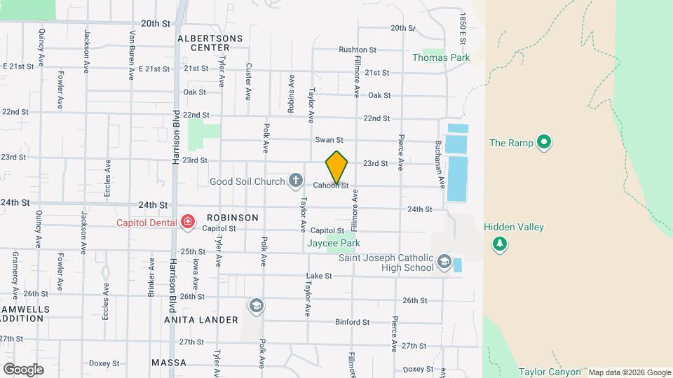 1547 Cahoon St Map and Location Details