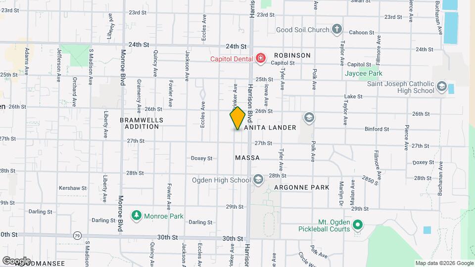 2664 Brinker Ave Map and Location Details