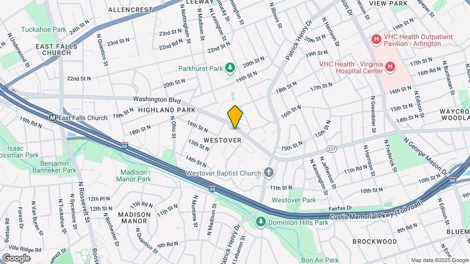 1530 N Lancaster St Map and Location Details