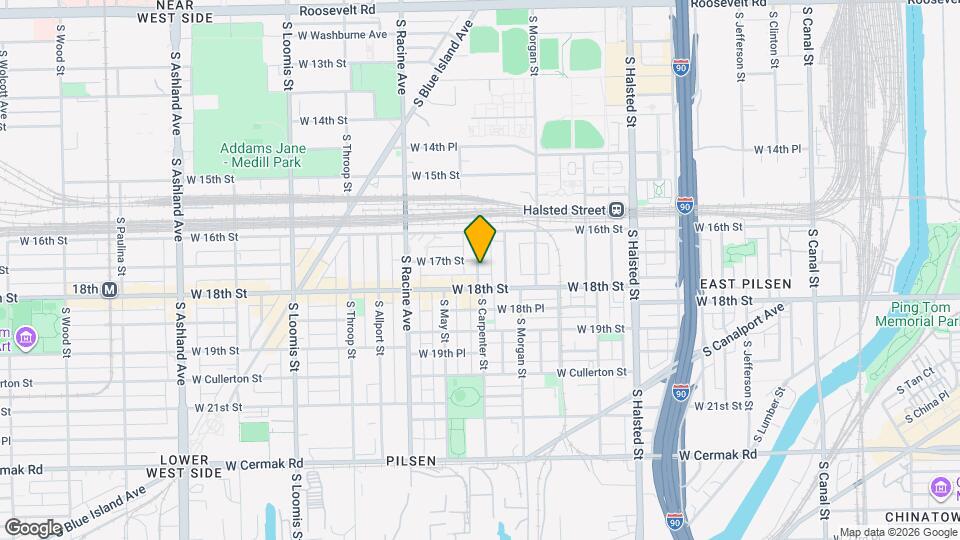 1715 S Carpenter St Mapa y Detalles de la Ubicación