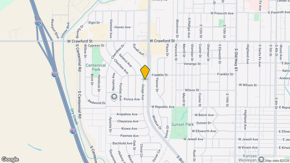 857 Osage Ave Map and Location Details