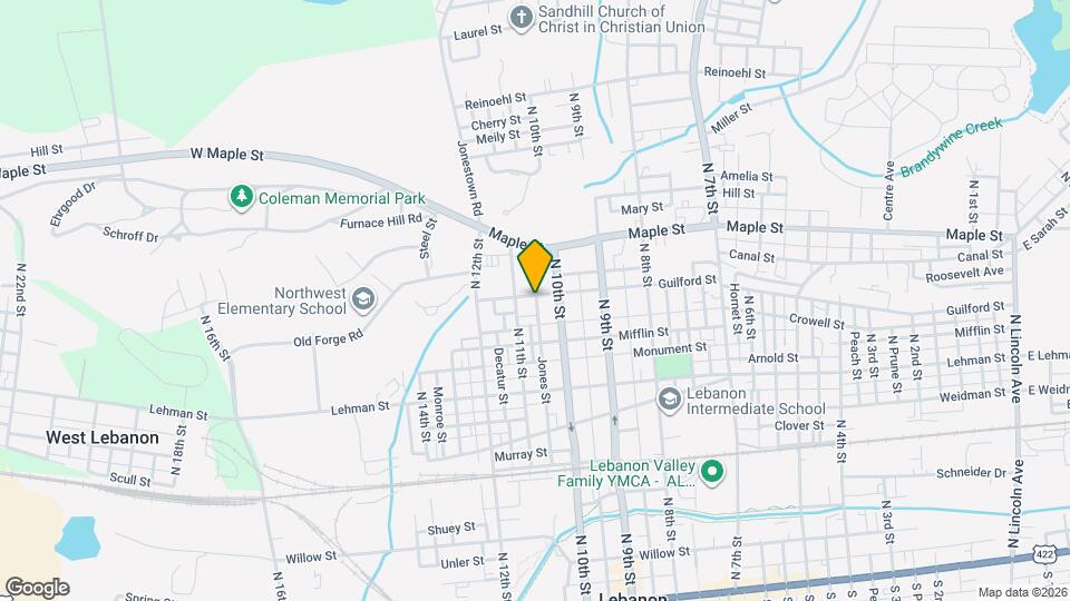 1024 Guilford St Map and Location Details